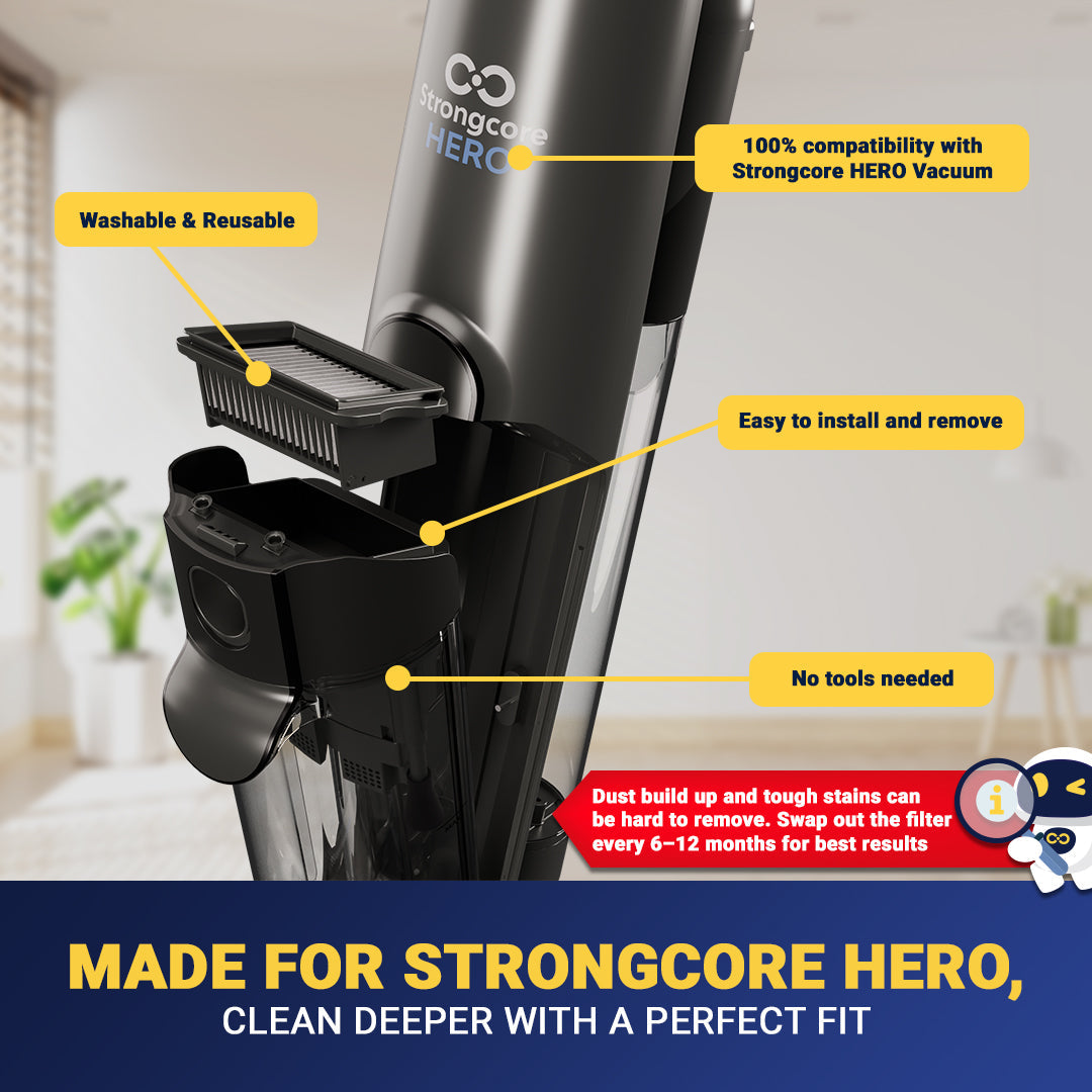 Strongcore HERO Vacuum Pack of 3 Replacement HEPA Filter