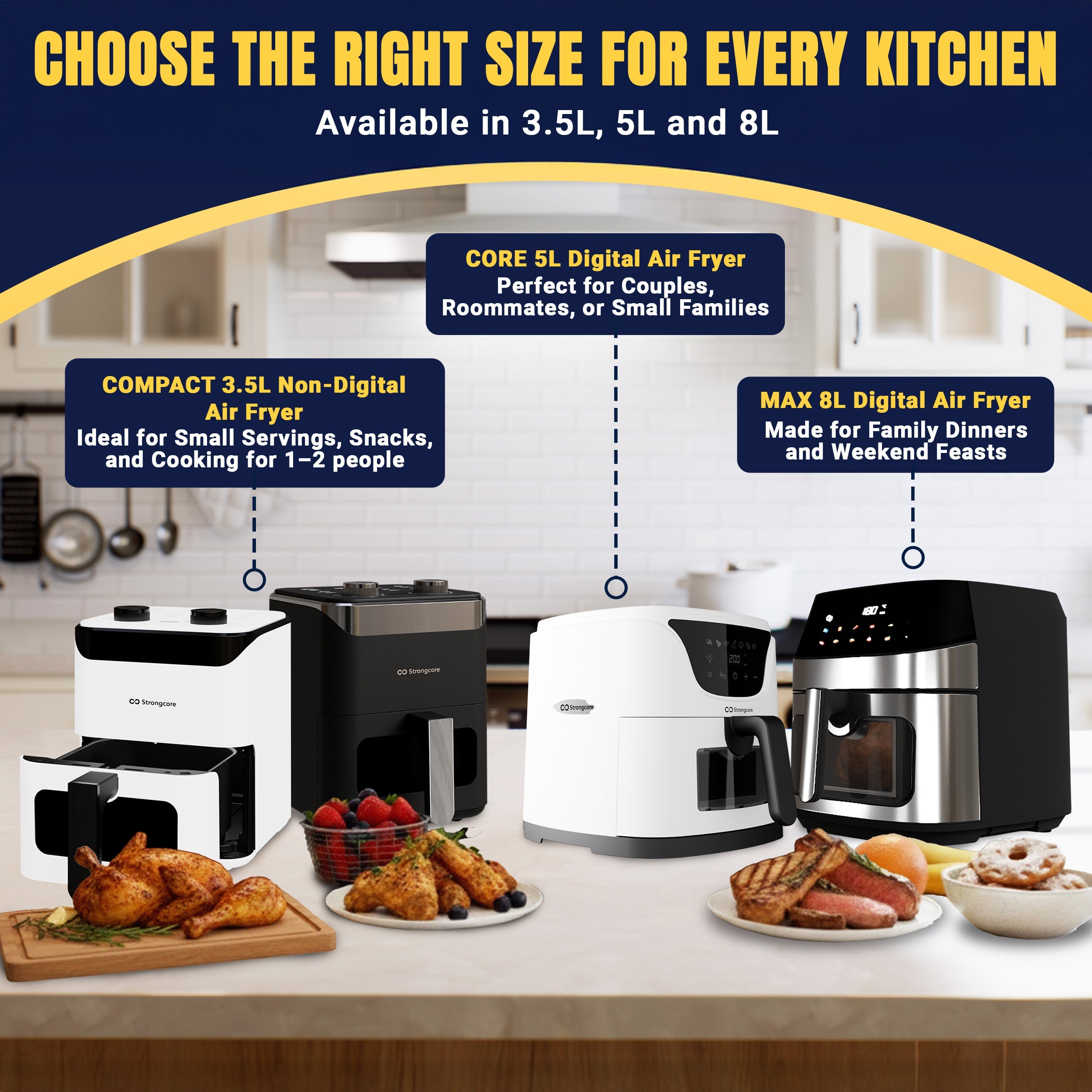 Strongcore CORE 5L Digital Air Fryer