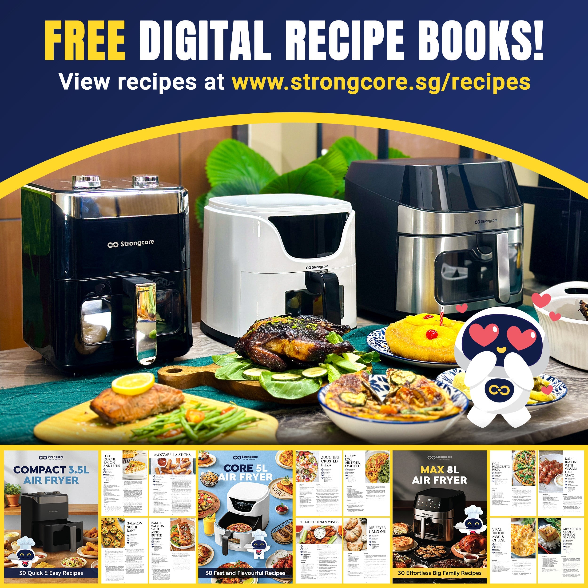 Strongcore MAX 8L Digital Air Fryer