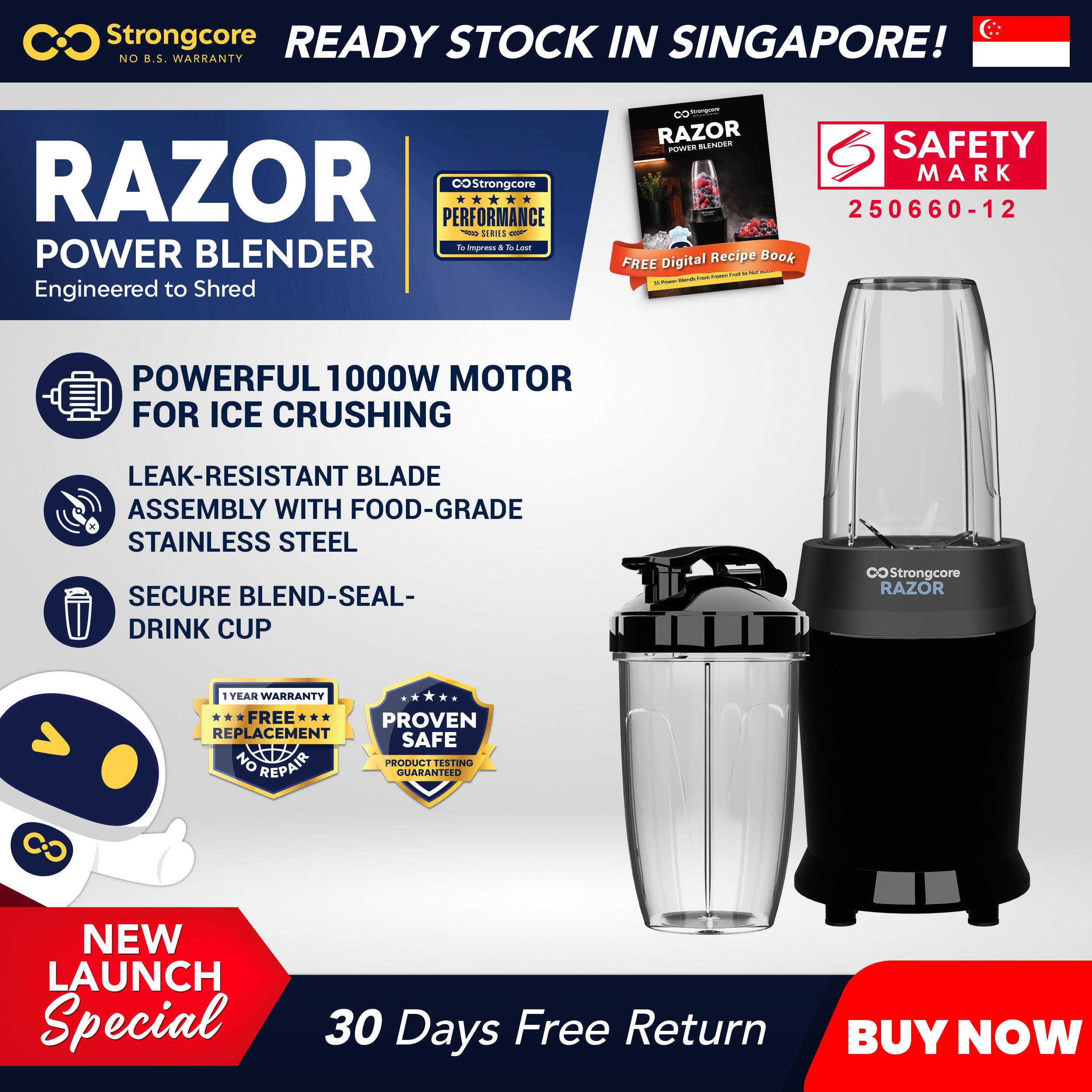 Strongcore RAZOR Power Ice Blender