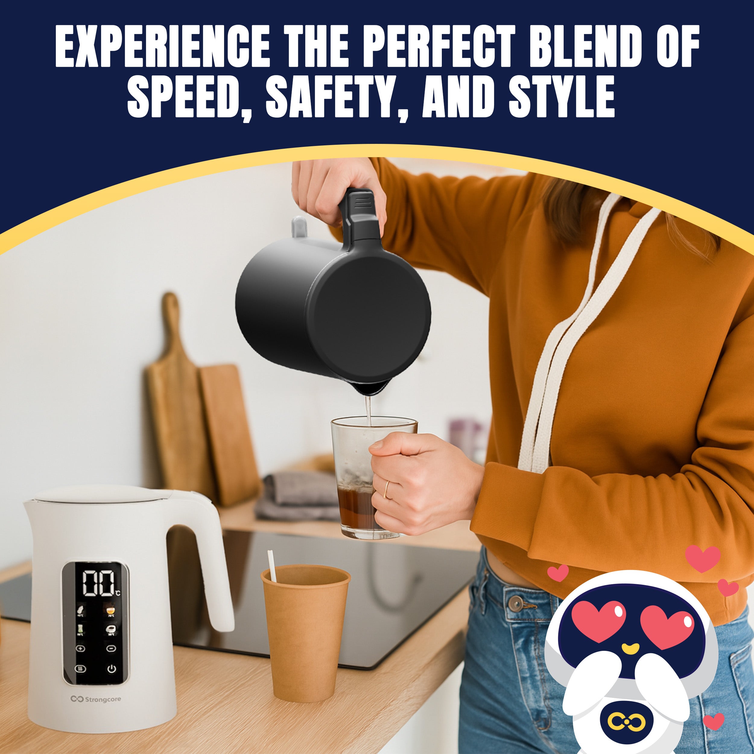 Strongcore MINUTE Non-Digital Electric Kettle