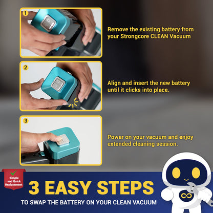 Strongcore CLEAN Vacuum Battery Pack 2500mAh