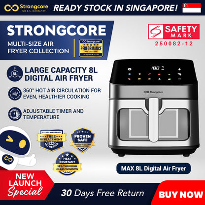 Strongcore MAX 8L Digital Air Fryer