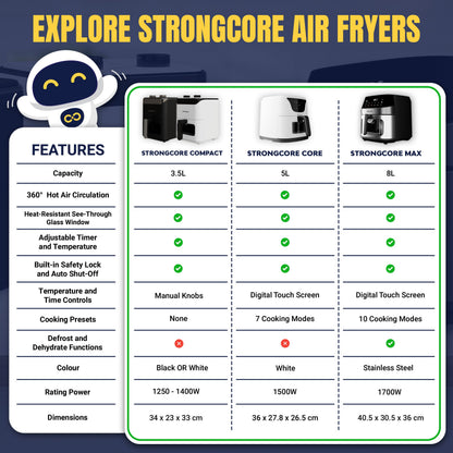 Strongcore MAX 8L Digital Air Fryer