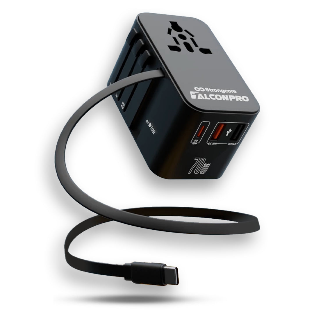 Strongcore FALCONPRO 70W GaN Universal Travel Adapter - PPS Fast Charging