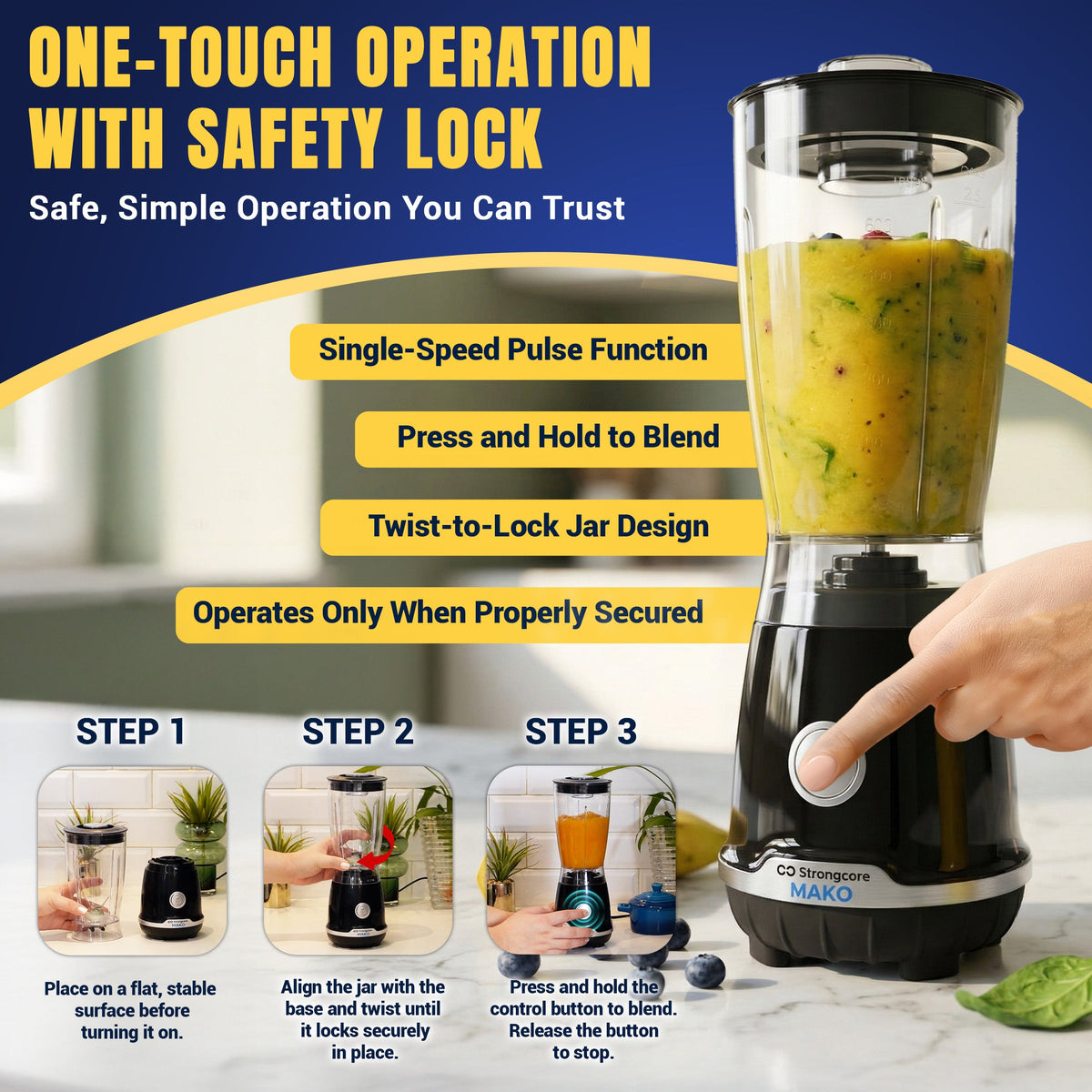 Strongcore MAKO Multifunctional Fruit Juice Blender