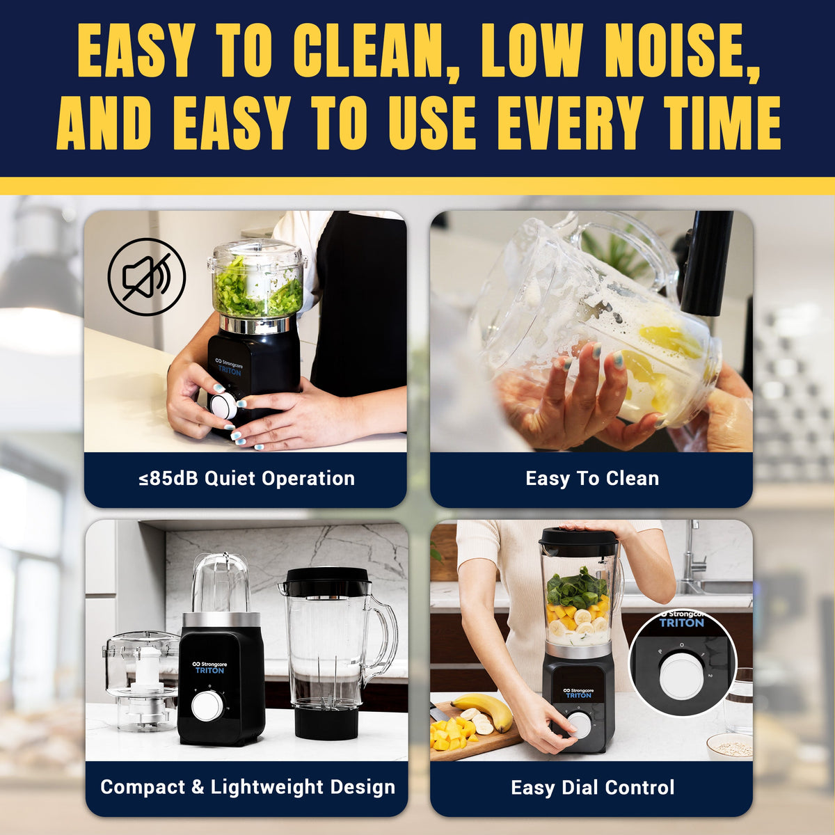 Strongcore TRITON 3-in-1 Food Processor