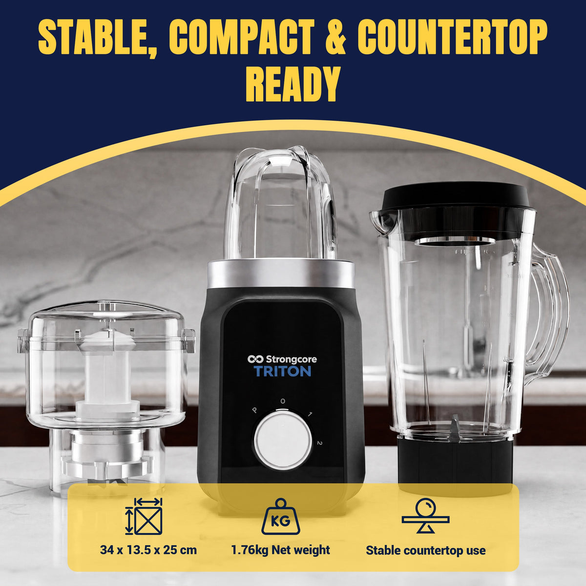 Strongcore TRITON 3-in-1 Food Processor
