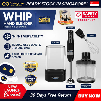 Strongcore WHIP 3-in-1 Hand Blender