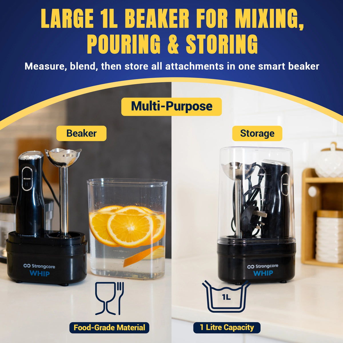 Strongcore WHIP 3-in-1 Hand Blender