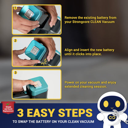 Strongcore CLEAN Vacuum Battery Pack 2500mAh
