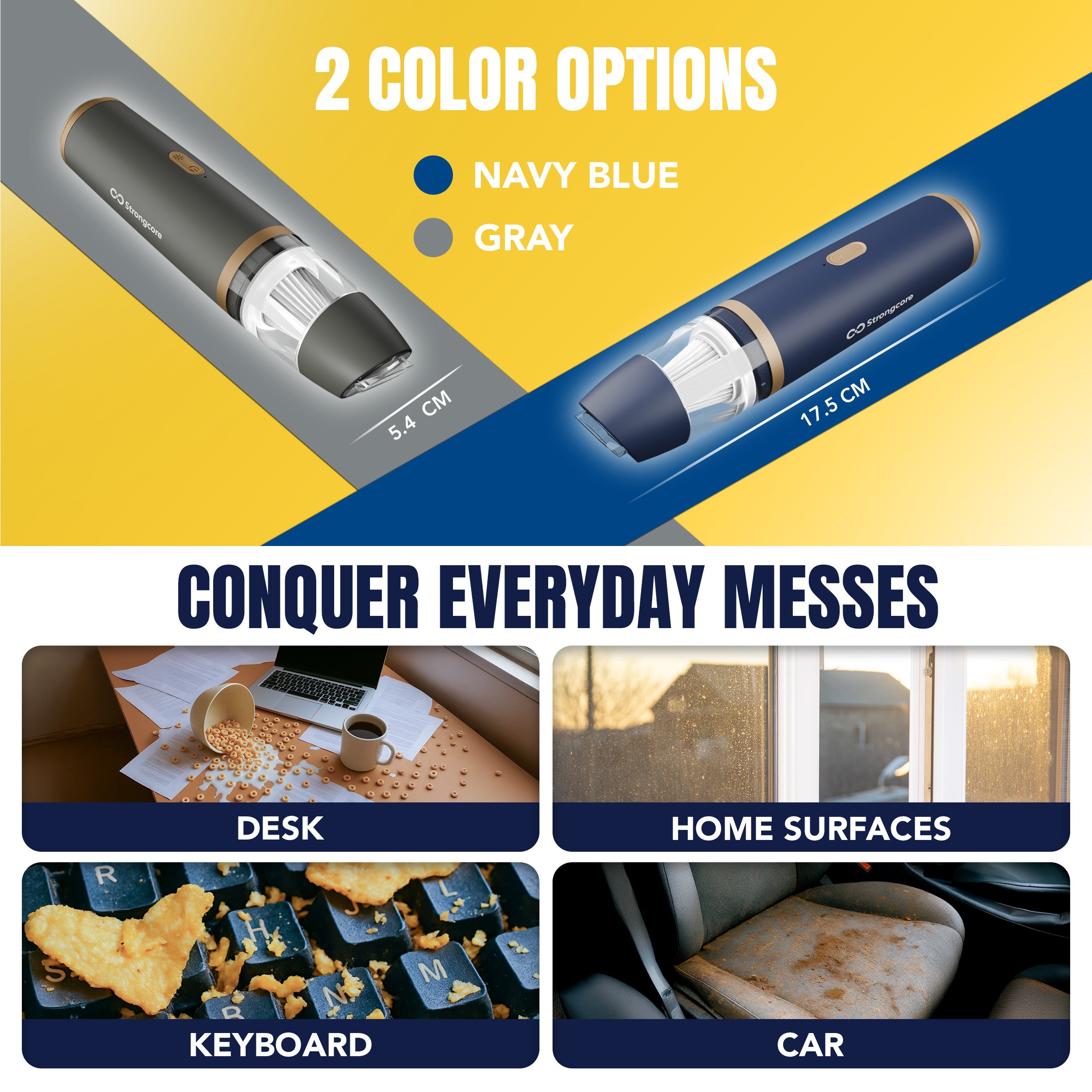 Strongcore GO Handheld Mini Vacuum Cleaner