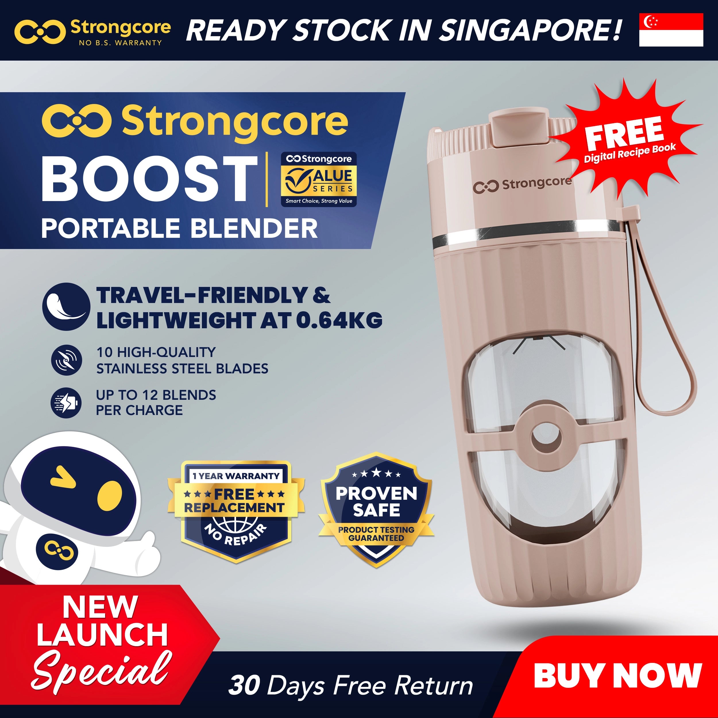 Strongcore BOOST Portable Blender