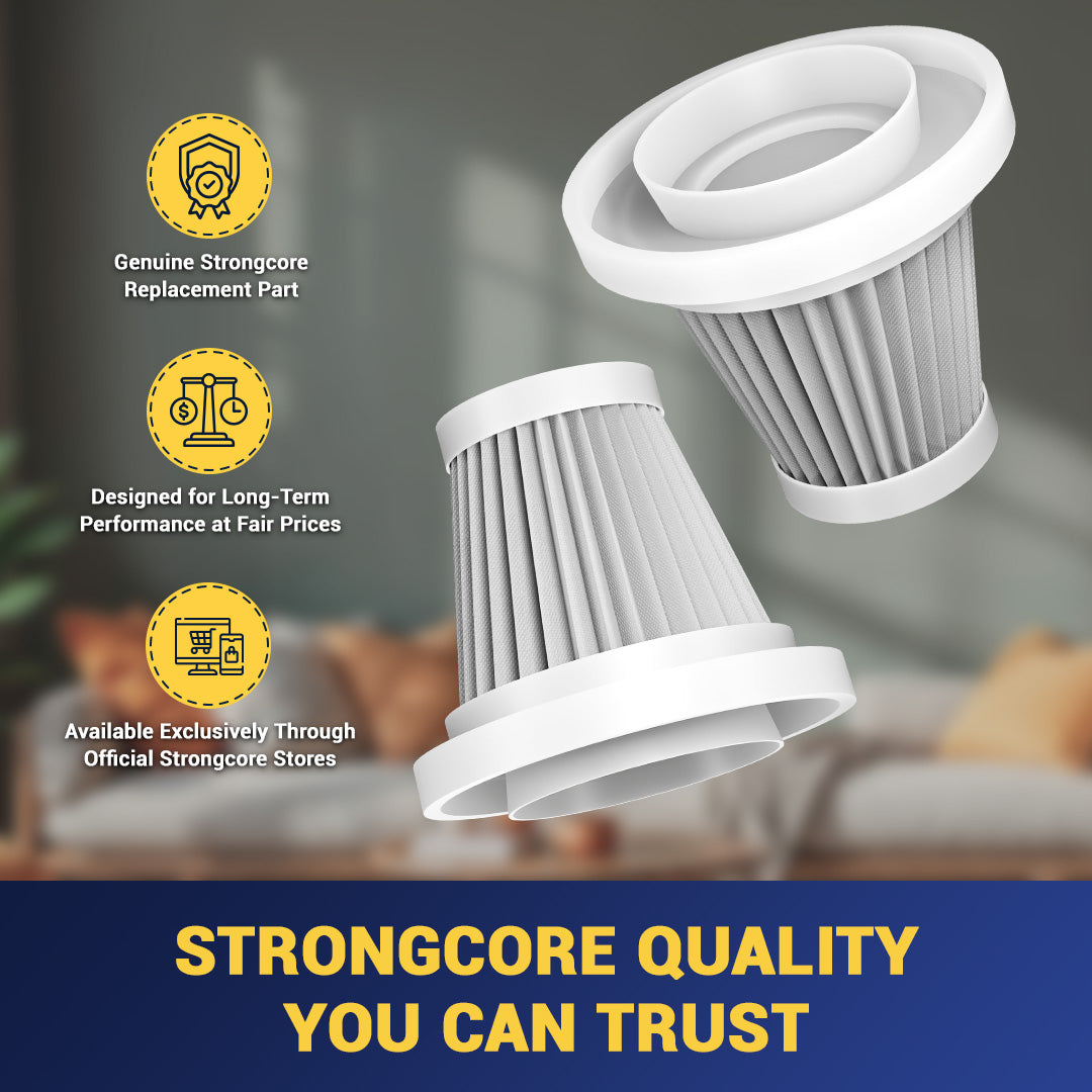 Strongcore GO Handheld Mini Vacuum Cleaner Pack of 3 Replacement HEPA Filter