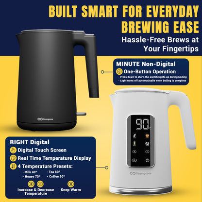 Strongcore MINUTE Non-Digital Electric Kettle
