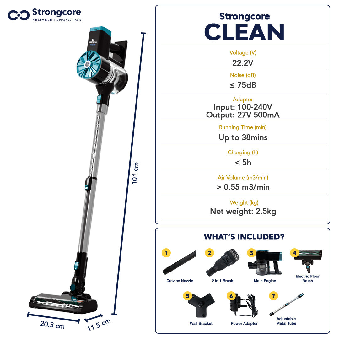 CLEAN Cyclonic Cordless Vacuum Cleaner