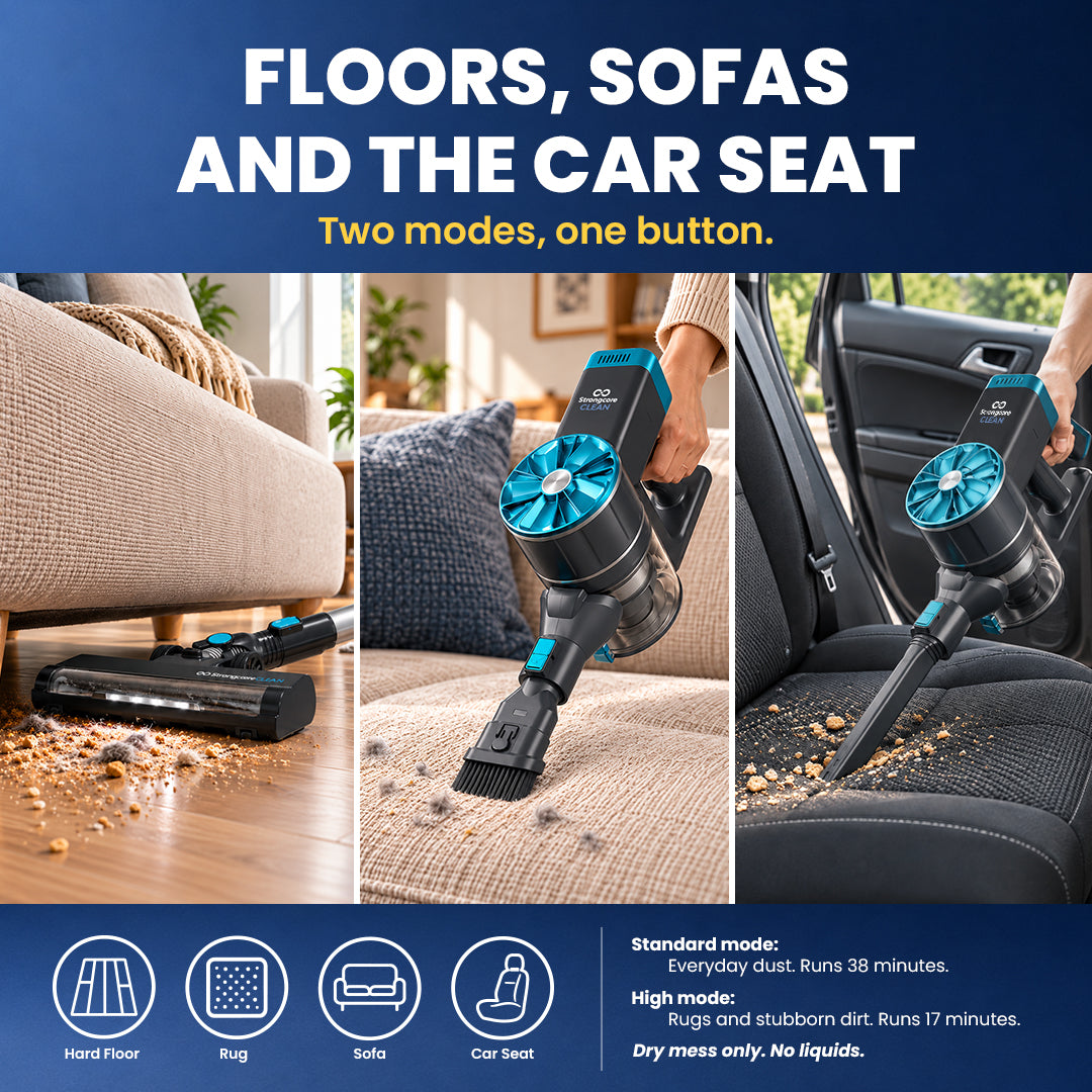 CLEAN attachments for floors, sofas and the car
