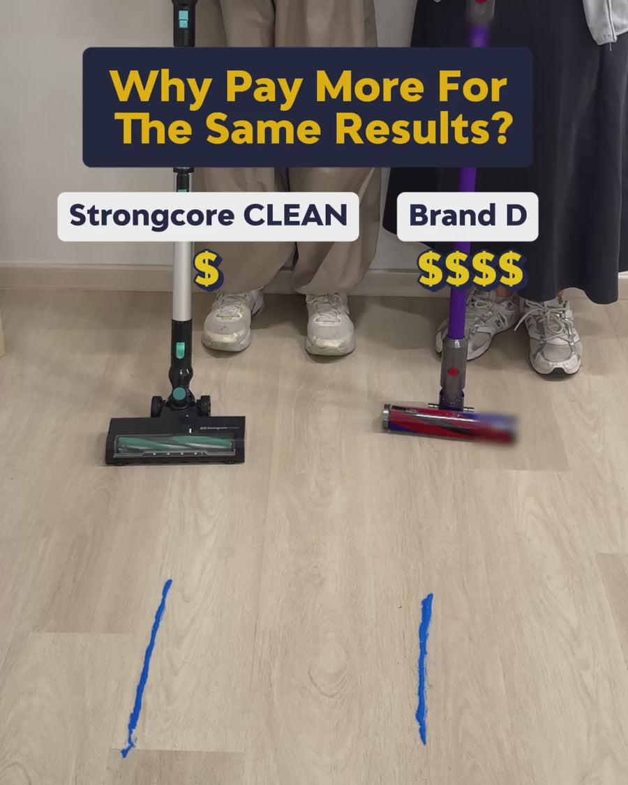 CLEAN self-standing cordless vacuum feature walkthrough